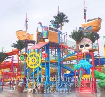 大型水上樂園設施廠家-中型水寨FL-SZ-B006